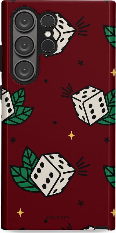 Casetastic Hoesje Geschikt voor Samsung S23 Ultra - Stijlvolle Beschermende Duo-layer Case - Casino zes