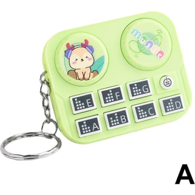 Mini DJ Machine Muziekspeelgoed Sleutelhanger Muziekinstrument Geluidsknop Speelgoed Spelletjes Kinderen Educatief Speelgoed Tas Hanger Sleutelhanger