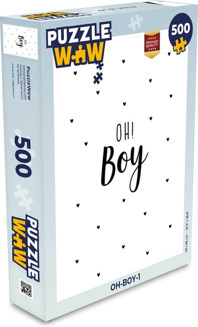 Puzzel Quotes - Kind - Jongens - Oh! Boy - Spreuken - Legpuzzel - Puzzel 500 stukjes
