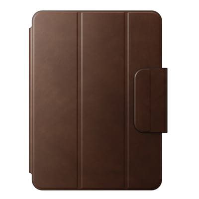 Nomad Lederen Folio Hoesje iPad Pro 11 (M4-M5) – Smart Wake & Sleep Functionaliteit – Hecht Magnetisch aan iPad – Volnerf, Duurzaam Verkregen Leder - Bruin