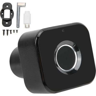 Intelligent Vingerafdrukslot USB Opladen Anti-Diefstal Veiligheidsslot voor Thuis Kantoor Lade Archiefkast gray