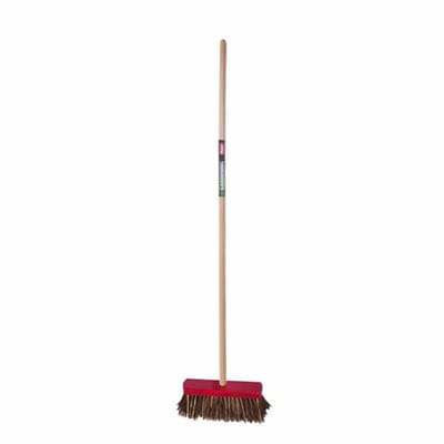 Merto straatveger bassini rood 30cm met steel 120cm