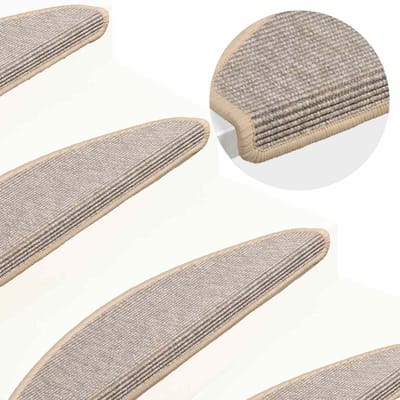 vidaXL - Trapmatten - 15 - st - 65x21x4 - cm - Zilver - Halfrond - Groot