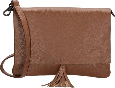 Charm London Anna Schoudertas - 100% Leer - Leren Tas - Bruin
