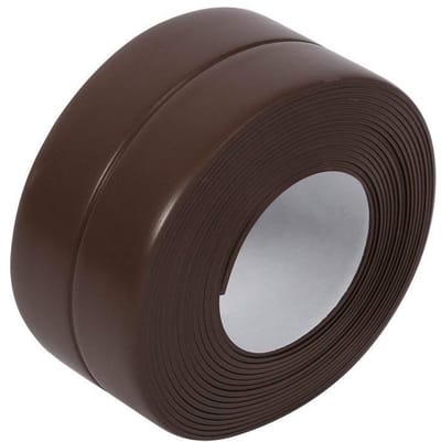 Afdichtingsband voor gootsteen, badkamer en keuken - zelfklevend, schimmelbestendig PVC afdichtmiddel - 3,2 meter - bruin.