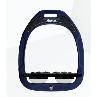 Platte Ultra Grip Stijgbeugels Marine/Zwart/Wit Flex-On Green Composite