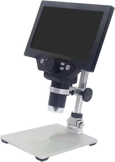Digitale Microscoop - Industrieel Vergrootglas - Elektronica Reparatie - Met 9-inch LCD - 19x16x12 cm - Zwart