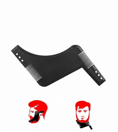 Baard Styling hulp - Beard Styler - Ingebouwde Kam - Baardkam - Baardverzorging - Baard trimmen - Zwart - IXEN