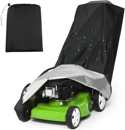 GELLDG Grasmachinedekze - Waterdichte Hoes voor Grasmaaier - UV-Bestendig en Stofdicht - Geschikt voor Buiten en Binnen Gebruik - 193x112x64cm - Gemaakt van Duurzaam Polyester Materiaal