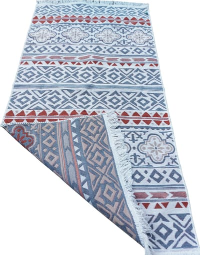 Katoen vloerkleed 80x150 cm - Buitentapijt - Klassiek - Kelim Keukenloper tapijt - Keukenmat