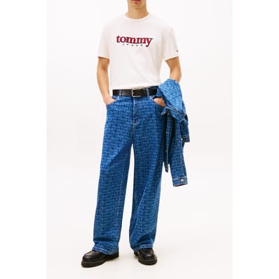 Tommy Hilfiger Theo Baggy Loose Jeans Denim Medium Größe: W34L32 | Relaxed Fit Outlet | Herren | Blau