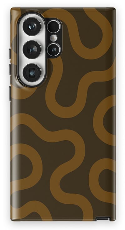 DripCase Motion Flow Tough Hoesje Samsung Galaxy S23 Ultra | Backcover met Mag | Trendy Design | Valbescherming | Fluid Roots