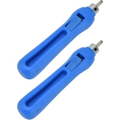 2 stuks Druppelirrigatie Gatentang Plastic Roestvrij Staal Druppelaar Gatenponsers 3-8 mm