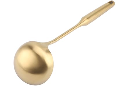 Soep Pollepel Pollepel Roestvrij Staal Roestvrijstalen Pollepel Lepel Grote Soeplepel Keuken Spatel Turner Koken Tool Goud 04# (Goud)