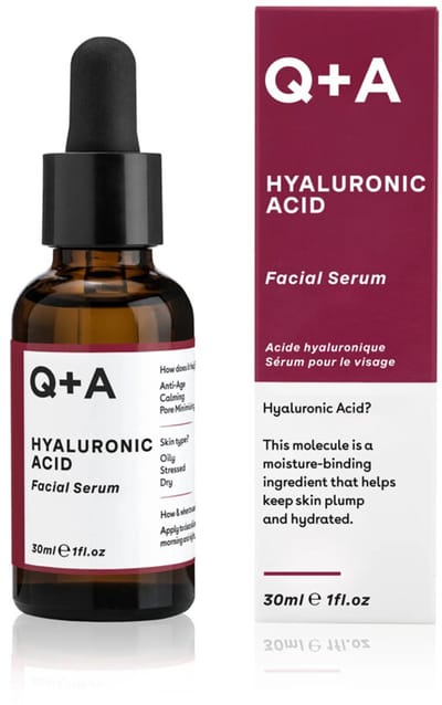Q+A - Hyaluronic Acid Gezichtsserum - 3 x 30 ml - Voordeelverpakking