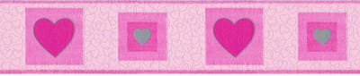 HARTJES BEHANGRAND | Kinderkamer - roze zilver - A.S. Création Only Borders 11