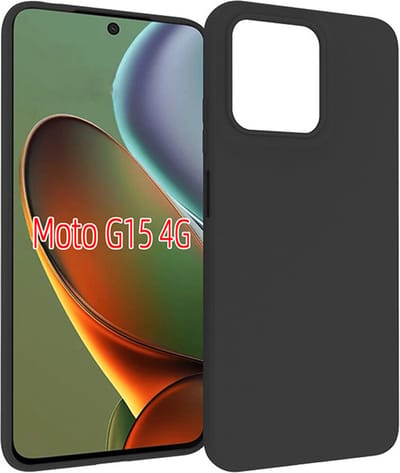 MobyDefend Hoesje - Geschikt voor Motorola Moto G15 / G15 Power / G17 / G17 Power - TPU Backcover - Mat Zwart