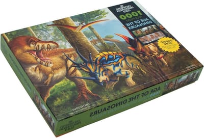 Dinosaurus Legpuzzels - Dubbele Puzzel - Ontspannen Hobby - Twee Puzzels in Eén - 1000 Stuks - Multicolor