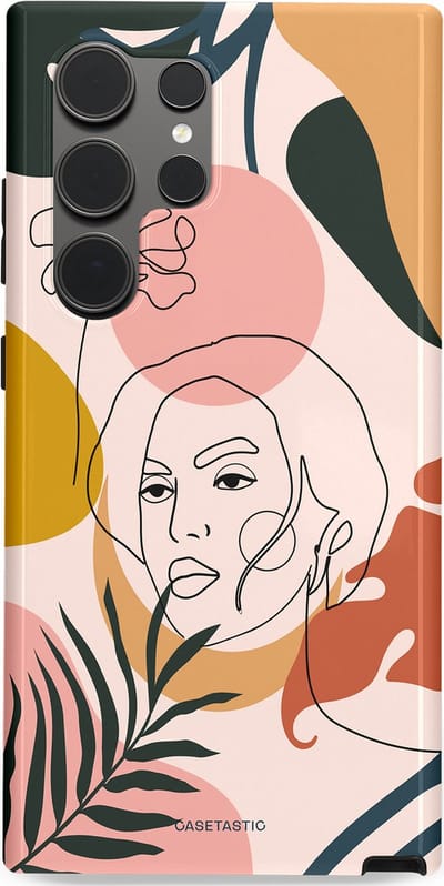 Casetastic Hoesje Geschikt voor Samsung S24 Ultra - Stijlvolle Beschermende Duo-layer Case - Elegantie van binnen