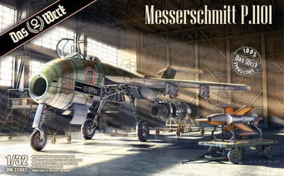 Das Werk Modelbouwpakket Vliegtuigen - 32002 Messerschmitt P.1101 - Experimenteel Duits Jachtvliegtuig - Straaljager Plastic - 1:32 - Modelbouw