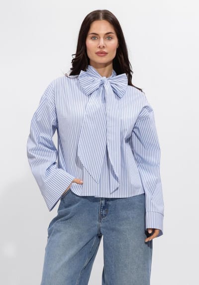 Minus Msskye Shirt Dames - Jurken - Lichtblauw - Maat 36