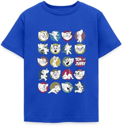 Tom And Jerry Iconische Uitdrukkingen Met Logo T-Shirt Kinderen