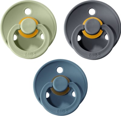 Bibs Speen Set 6 18 Maanden | Fopspeen Set 3 Stuks | Sage, Petrol, Iron