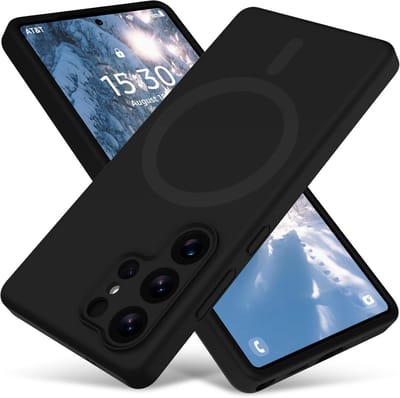 Stravo Hoesje Geschikt voor Samsung Galaxy S26 Ultra – Siliconen Cover Hoes met MagSafe – Slank & Lichtgewicht – Schokbestendig – Anti-Fingerprint – Siliconen Case voor Samsung Galaxy S26 Ultra - Zwart