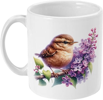 Mok Love Birds | Mus - Blauwe regen | 325ml