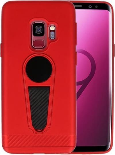 Rood Magneet Stand Case hoesje voor Samsung Galaxy S9