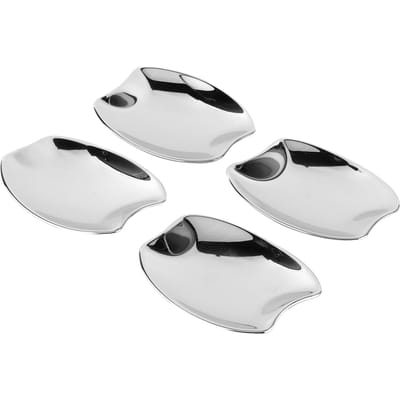 4 pièces Couvercle de cuvette de poignée de porte latérale Garniture Chrome ABS Compatible avec Honda Fit Jazz GR 2020-2021 white