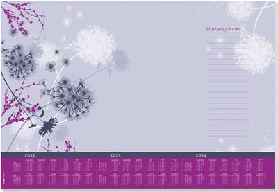 Bureau onderlegger - 59.5 x 41 cm - Kalender 2019/2020/2020 - 30 vellen