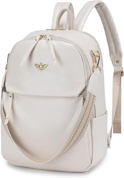Waterdichte Dames Rugzak Handtas 2-in-1 voor 14 Inch Laptop - Elegant Dagrugzak voor School, Werk en Reizen