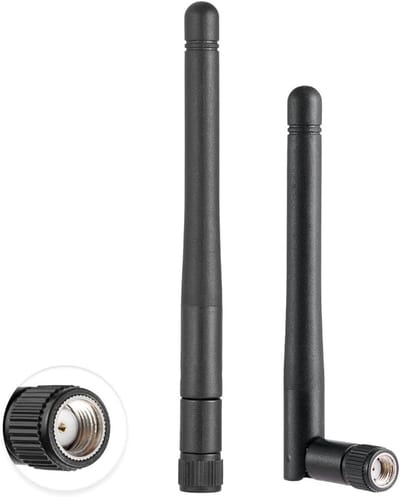 Dubbele Band WiFi Antenne - MIMO Antenne RP-SMA - Netwerkverbetering - 2.4GHz 5GHz 5.8GHz - 10.7CM - Zwart
