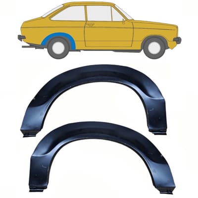 Reparatiepaneel achterspatbord voor Ford Escort 1974-1980 / Links + Rechts / Set