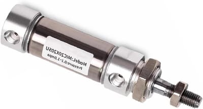 Luchtcilinder Roestvrijstaal - Mini Cilinder - Industriële Automatisering - Verstelbare Buffering - 10-500mm Slag - Zilverkleurig