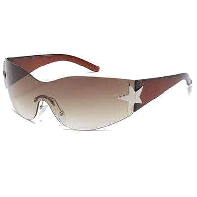 zonnebril - met sterren - vintage - unisex - blauw