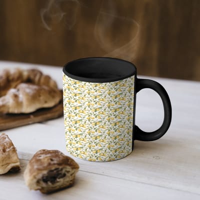 Magische Mok - Foto op Warmte Mokken - Koffiemok - Frans - Citroen - Geel - Groen - Magic Mok - Beker - 350 ML - Theemok