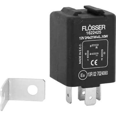 Centrale clignotante 4 cosses pour moto ampoule 12V 2/4x21W+0.10W Flosser 1622425