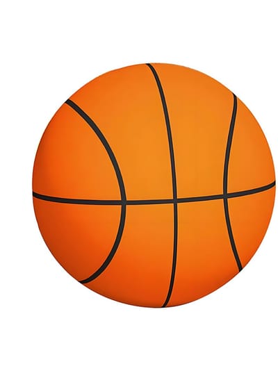 Stille basketbal - Stille en zachte schuimrubberen bal - Trainings- en wedstrijdhulpmiddel - Speciaal voor kinderen - Zachte schuimrubberen bal - Binnensport speelgoed voor ouder en kind - Bal maat 5 - Diameter 21 cm- Oranje