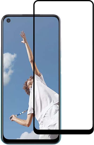 Smartphonica Oppo A52 full cover tempered glass screenprotector van gehard glas met afgeronde hoeken geschikt voor Oppo A52