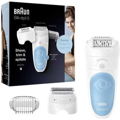 Braun Silk.epil 5-605 Epilator Wit One Size / EU Plug 220V