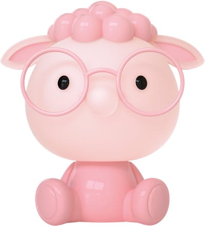 Luxus Europe - Nachtlamp Kinderkamer Sheepy Roze - Draadloos LED Nachtlampje Kinderen - USB-C Oplaadbaar - 7 RGB Kleuren - Tafellamp Kinderkamer