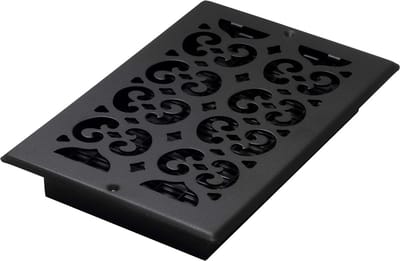 Vloerregister 6x10 Inch met Scroll Design in Staal voor Wand en Plafond