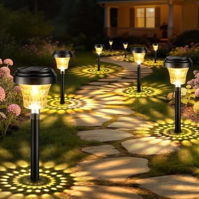 Zonnelampen voor Buiten - Multikleur - 8 Stuks - Waterdichte Tuinverlichting op Zonne-energie - Voor Tuin en Terras