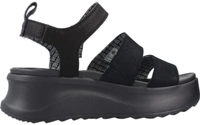 Hey Dude Delray Buckle - Platform Sandalen - Zwart - 37 - EVA Inlegzool