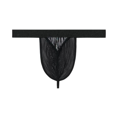 WOH heren microfiber G-string pure seduction zwart