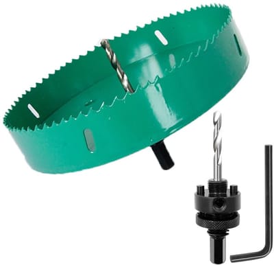 Dailygoody - Hole saw - Booraccessoires - Voor hout en metaal - 180mm - Professionele boor - Geschikt voor PVC en aluminium - Krachtige tool