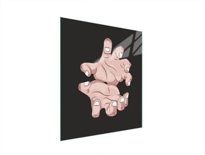 TMK ArtDeko - Snijplank van Gehard Glas - 45x52 cm - Draagbaar