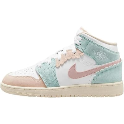 Nike Air Jordan 1 mid Pastel Pink/Green Maat 40